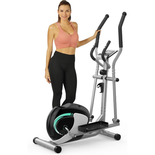 THERUN Elliptical Machine for Home, Magnetic Hyper-Quiet Compact Elliptical Exercise Machine