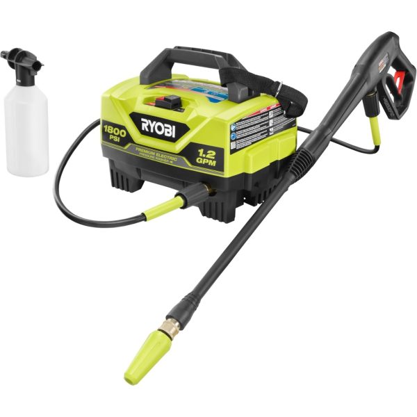 RYOBI 1,800 PSI 1.2 GPM Electric Pressure Washer, RY141820VNM